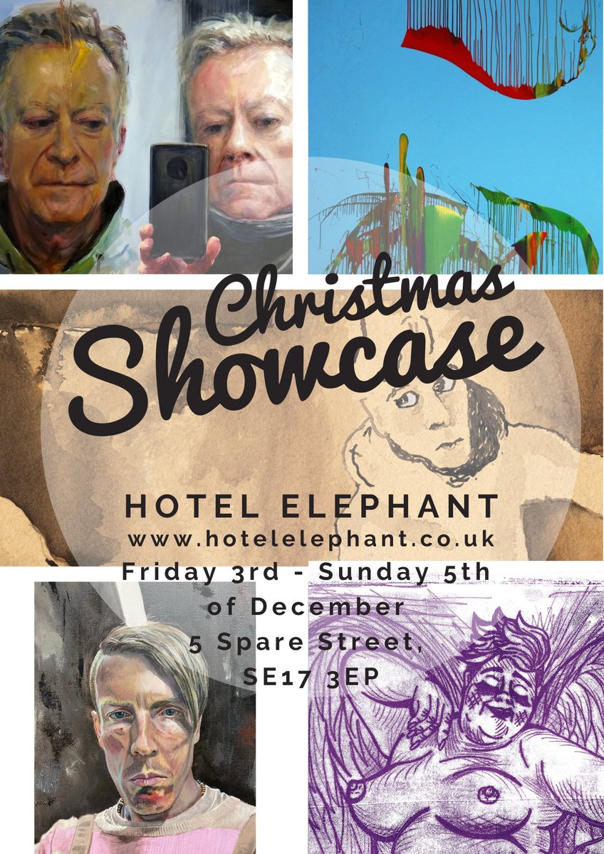 Our friends and neighbours at <a href="/HotelElephant/">HotelElephant</a> are having a Christmas showcase alongside our open studios this weekend! At just a short  3 minute walk from us make a day of it &amp; enjoy all the creativity SE17 has to offer!

#SE17 #openstudios #christmasshowcase #pullensyards
