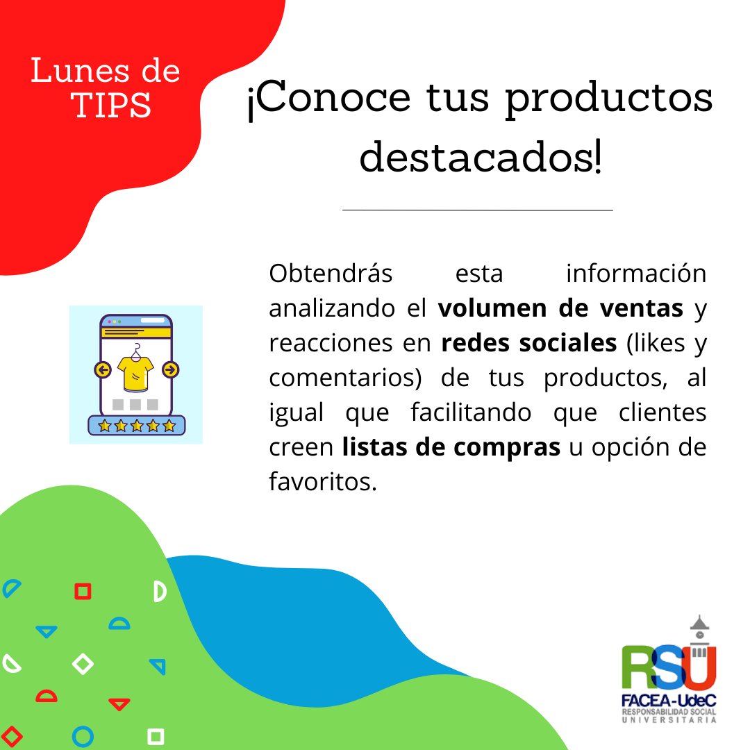 ¿Buscas emplear una estrategia de #marketing más eficiente y planificar el control de stock?
En este #LunesDeTips, compartimos cómo conocer tus productos más demandados y lograr esos objetivos ✅ #RSUFacea #BlackFriday #CyberMonday