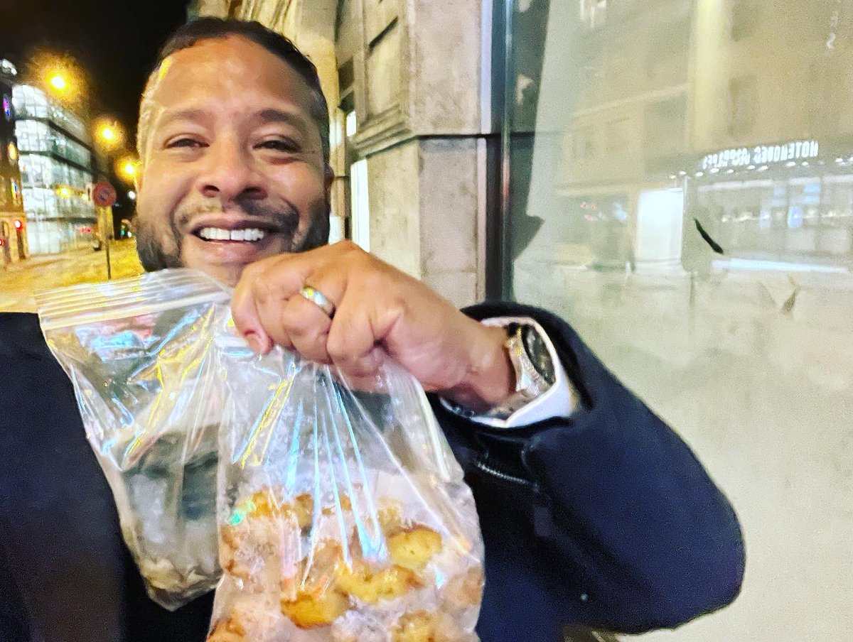 Matthewbarbados's tweet photo. Celebrating #Barbados move to a republic with some fish cakes &amp; #conkies in cold Geneva - but my heart is warm and proud of my country! Thank you @BajanDiplomat for bringing us bajans in Geneva together to celebrate! https://t.co/69F0tJQTRE