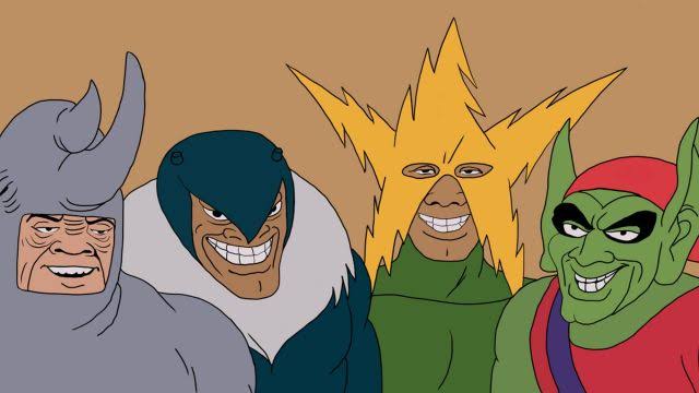 Bat_Cort's tweet photo. Yo y los panas esperando al wey vestido de Spiderman para robarle sus boletos https://t.co/6G6pl2OAQn