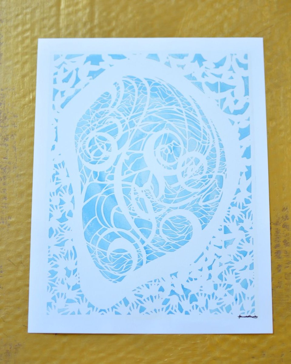 HolyTrinityBuff's tweet image. "The central story of the text emerges as John dances with joy in his mother’s womb of this world. Around him the patterns of his baptisms flow outward into the miracles of Jesus, woven into the flow of landforms and waters." — “Dances for Joy” by Hannah Garrity | @sanctifiedart