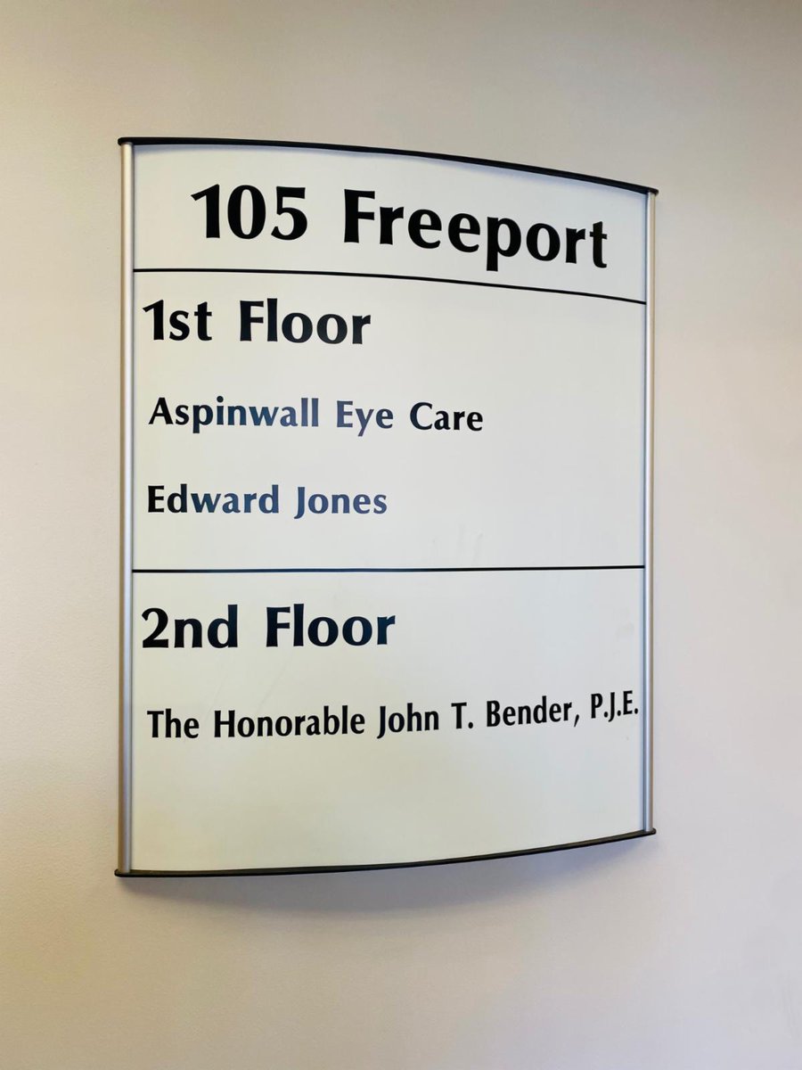 MrSign_PGH's tweet photo. Curved directory signs are interchangeable so that they can be easily updated at any time.#DirectorySign #MrSign #Pittsburgh https://t.co/Nq6alvQOIH
