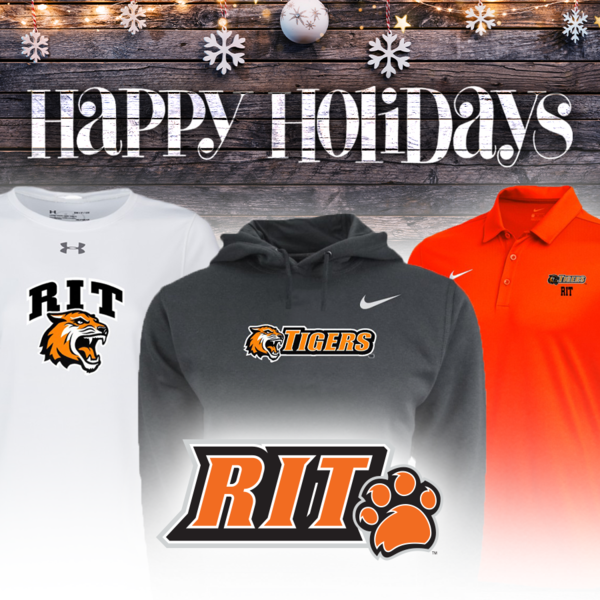 RITtigers's tweet photo. We've got a #CyberMonday sale happening today in our online Spirit Shop. Great deals on apparel and gear to show your #RITTiger spirit! Free shipping on orders over $49. Click through to check it out: https://t.co/gbG9f62lfj https://t.co/zUX4iIhaVb