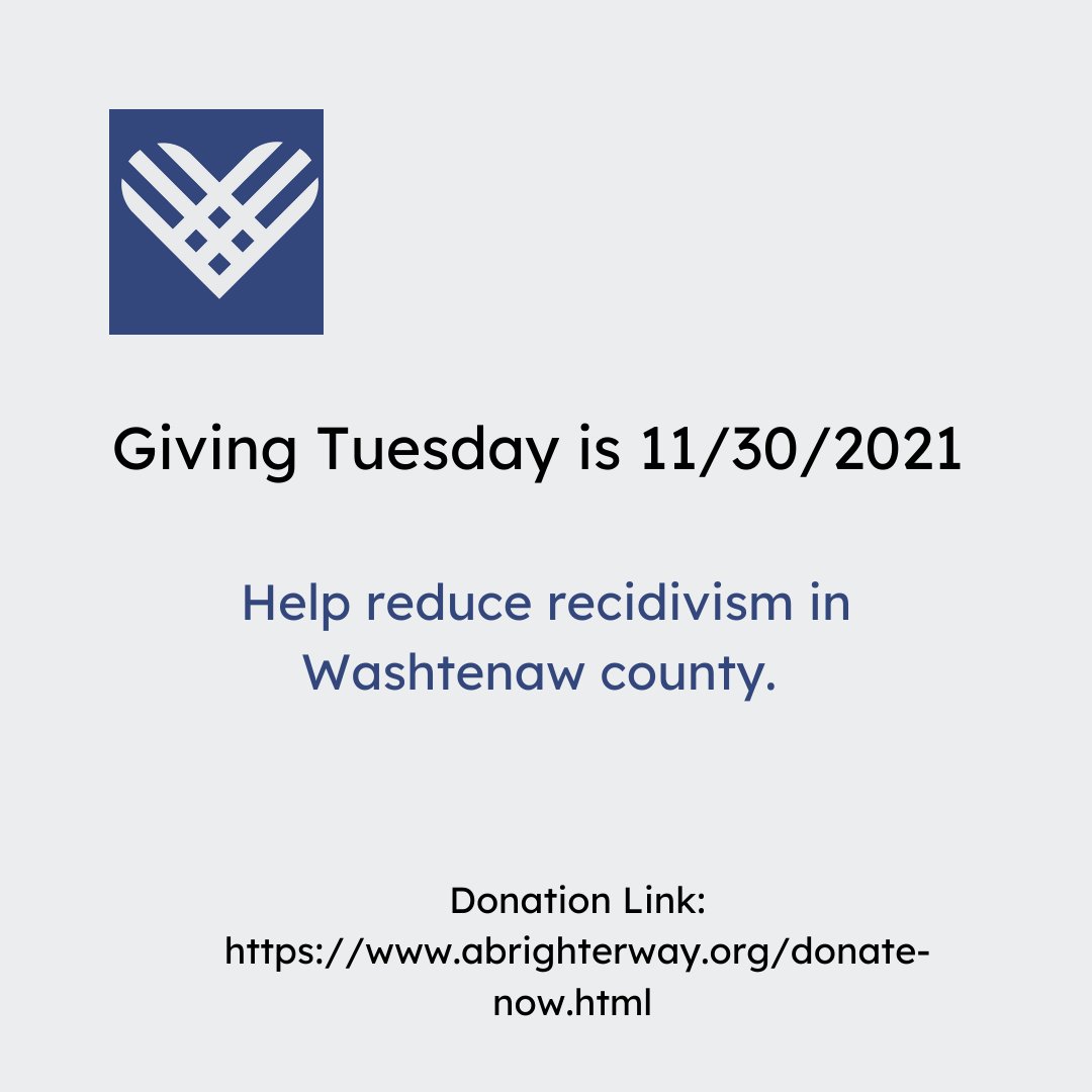 abwmentoring's tweet photo. In honor of Giving Tuesday being tomorrow. #GivingTuesday #formerlyincarcerated #ABWForward https://t.co/21O6gopKPk