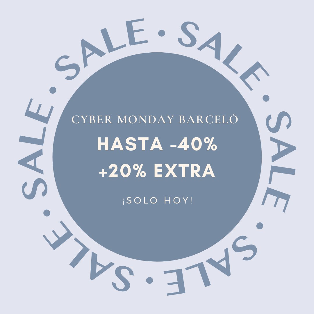 cupon_es's tweet photo. El Cyber Monday ha llegado a Barceló Hoteles.
Haz tu reserva ahora y connsigue descuentos de hasya el 40%, además si utilizas nuestro código exclusivo podrás llevarte un 5% EXTRA .
https://t.co/ZNI8lgY3Da https://t.co/yu3pa9NLhy