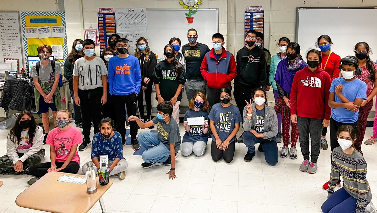 Mr. Hendricks, a former phys-ed teacher at Crossroads South, ran 18-miles on Long Beach Island to raise funds for South Brunswick’s Special Olympics/ Unified Vikings program and South student Ray Fantel. He recently presented a check to the PTO on behalf of the Unified Vikings.