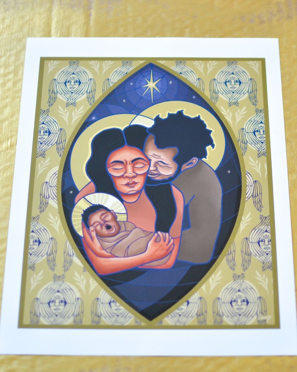 HolyTrinityBuff's tweet image. "In this familiar narrative, what stuck out for me in this reading was the juxtaposition of human and divine, the mundane and extraordinary, the humbleness of a manger and the glory of a multitude of heavenly hosts." — “Ordinary Glory” by Lauren Wright Pittman | @sanctifiedart