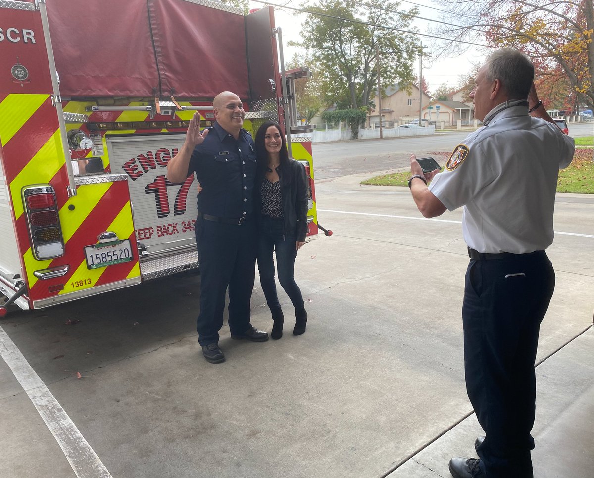 SacFirePIO's tweet photo. The Sacramento Fire Department is celebrating the promotion of Zeki Iscan to Fire Engineer. Iscan joined SFD in August of 2007. He has spent most of his time assigned to Station 17. Please join us in congratulating Zeki Iscan! https://t.co/qcFukRdKr6