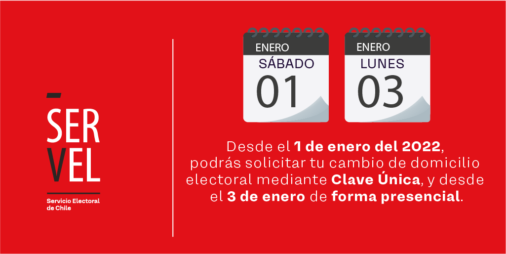ServelChile's tweet photo. ¿Necesitas solicitar tu cambio de domicilio electoral porque cambiaste de país, región o comuna? Acá te contamos cuando se encontrará disponible este trámite 👇 https://t.co/SJhSu42vhl