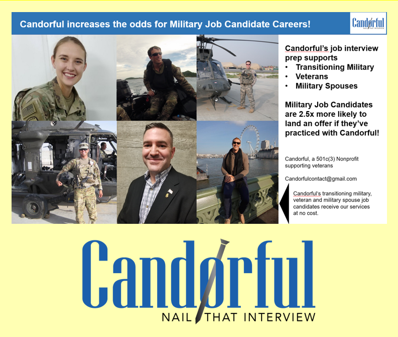 TeamCandorful's tweet photo. #GivingTuesday - Please donate to @TeamCandorful  so that we can grow our impact on #Veterans  and #militaryspouses! 98% of our alum state that @TeamCandorful was pivotal to their job interview success! CLICK HERE TO DONATE: https://t.co/cI8DN9rqwX https://t.co/NHBHGrBSZT
