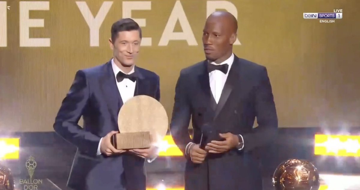 Lewandowiski amefanikiwa kunyakua tuzo ya mpya ya mshambuliaji bora wa dunia ya Ballon d’Or