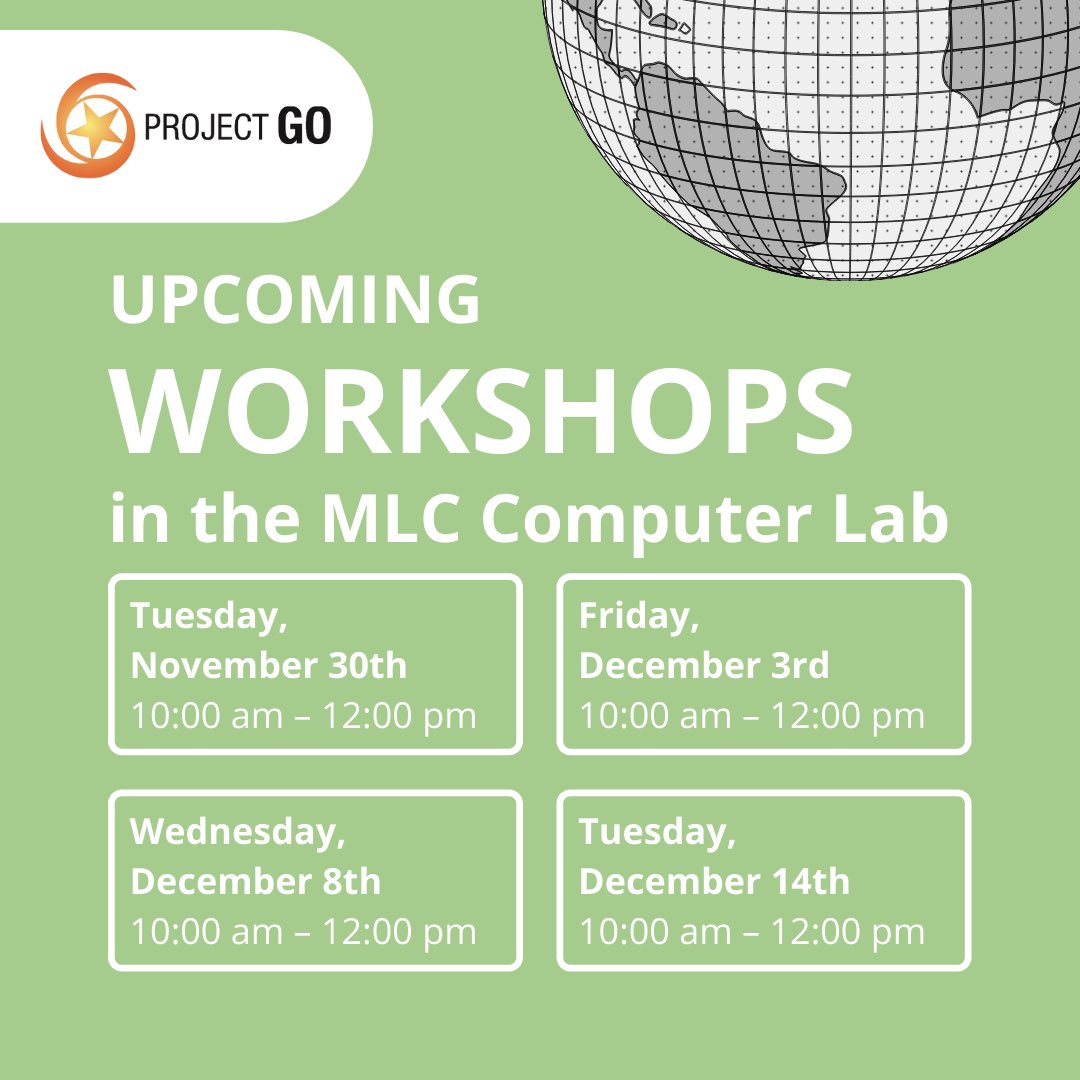 UNG_ProjectGO's tweet image. Have you started your #ProjectGO #Application for either an #abroad or #domestic program OR BOTH and aren’t exactly sure how to complete it? Do you need help requesting your #ROTC Recommendation? Stop by tomorrow’s Application Workshop in the MLC Computer Lab!
 
projectgo@ung.edu