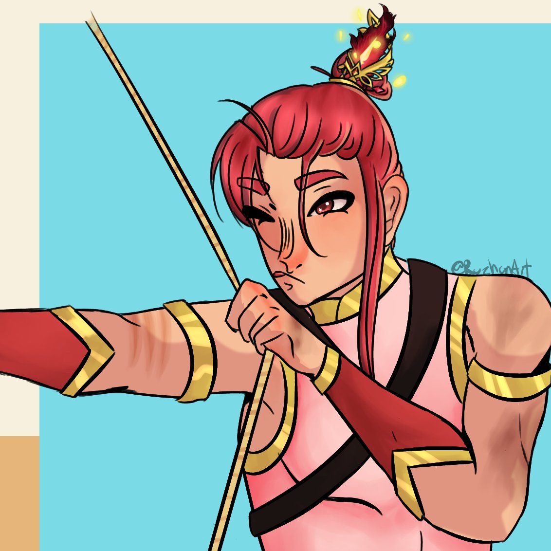 ruzhanart's tweet photo. Por fin terminé el oc que creamos entre todos 😭
Fue re divertido hacerle el diseño, no tiene nombre pero ya lo quiero mucho 😔💛
.
.
#GenshinImpact #Genshin #OC #GenshinOC https://t.co/iLZrWfKCup