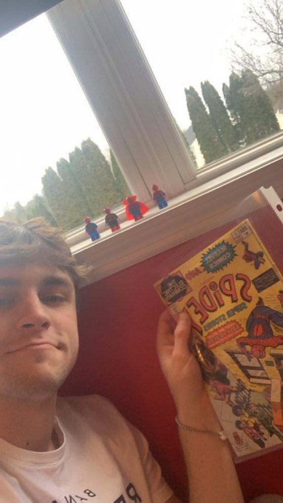 jsmith8105's tweet photo. @BrandonDavisBD My great friend is a lifelong Spider-Man fan and die hard Peter Parker fan boy. He’s been looking forward to the new movie for so long but he sadly has to get surgery on December 17. This would mean the world to him. https://t.co/HofZeODs3N