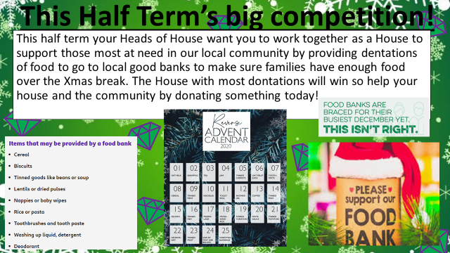 Looking forward to seeing Emerald gems donate the most foods to our Xmas food drive over the next couple of weeks! #TeamEmerald