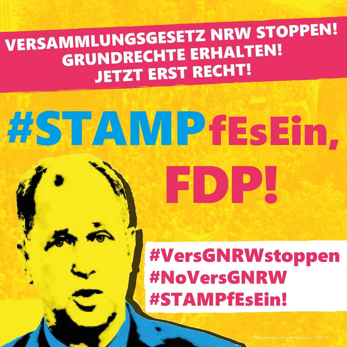 Unzureichendes #BAföG, wenn Studiengebühren drohen, Ticketpreise steigen oder die Rahmenbedingungen für Lehre gefährdet werden - wir brauchen als Studierende das Recht zu demonstrieren. Das #VersGNRWstoppen gefährdet das. Deshalb, <a href="/JoachimStamp/">Joachim Stamp</a> und <a href="/FDPFraktionNRW/">FDP-Fraktion NRW</a>: #STAMPfEsEin