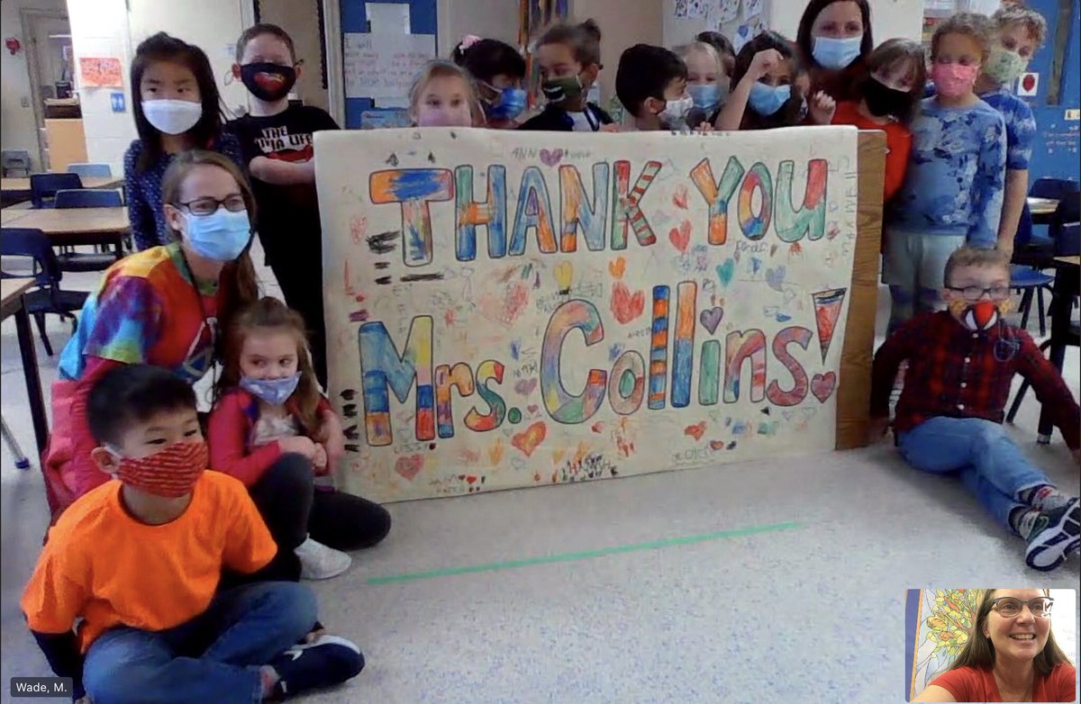 JennyC_CDAHCDSB's tweet photo. I had the joy of spending 5 virtual sessions with the students of Mrs. Wade and Mrs. MacLelland sharing the fun side of phonological awareness. They surprised me with this beautiful sign @MWadeBatz @sjoa5 @HCDSB_SLPs_CDAs #communicationisconnection #CDAsrock https://t.co/5QOcr2kIBO