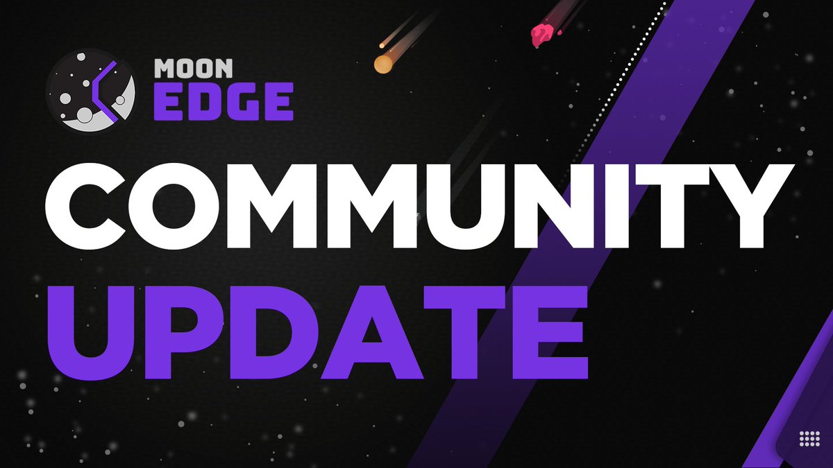 moon3dge's tweet photo. 🌖 #MoonEdge Community Update 🌖

Behind the scenes, we have been hard at work to bring a ton of exciting events including: 

🔥 Massive #IDO Line-up 
📈 CEX Listing
🤝 Tier X Community Account
🔀 Tier Restructuring Proposition

Thank you so much MoonEdgers! 🚀

#Polygon $MOONED https://t.co/kRhwyktq1c