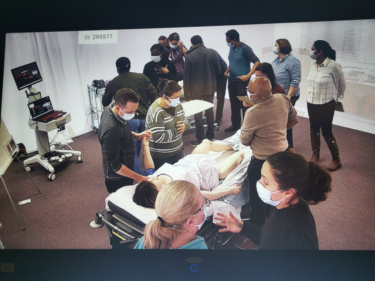 88AimeeA's tweet photo. Destiny got her debut in the sim suite today 🎉 she played a 14 year old girl who came in with stomach pains and ended up with a baby she didn't know about! Well done to all who took part in the #UHNM Paediatric EM Sim Day it was a great day. #SimMom #MedicalSimulation https://t.co/zzbIJleyOG