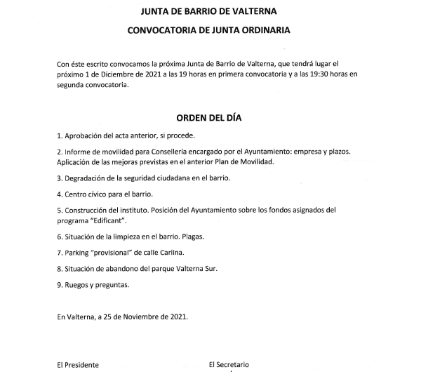 Asociación Vecinal Lloma Llarga Valterna tweet media