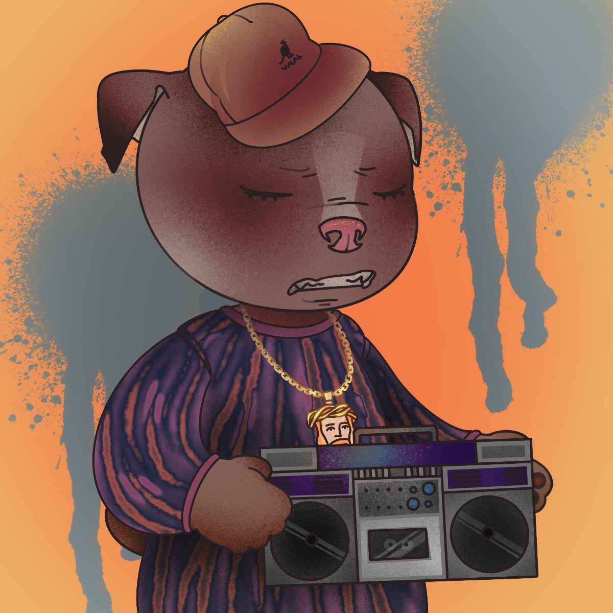 AnimalPhunks's tweet photo. Who likes an NFT styled after a lyrical Hip-Hop genius? Meet @BIGAnimalphunks, one of our Phunky inspirations for our upcoming randomly generated trait NFT Collections #AnimalPhunks

#NFTs #nftcollectors  #NFTartist #nftart #hiphop #Rap #Binancechain #BSC https://t.co/vtvwo8w6v3