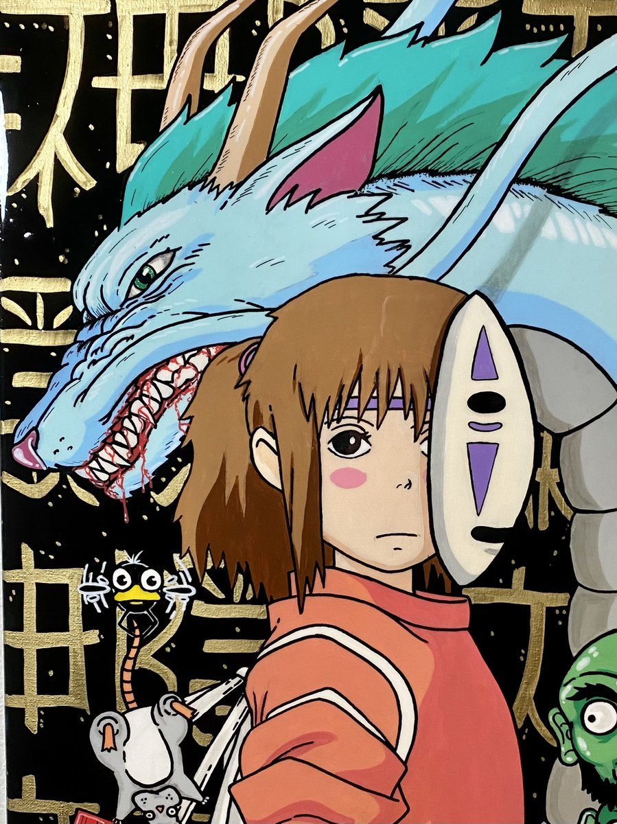 victornettles's tweet photo. “Spirited Away” 🐉
Acrylic on canvas 
🎨🎨🎨
 One of the first anime movies I watched as a kid and still one of my favorites⛩ https://t.co/B18R5FSs7O