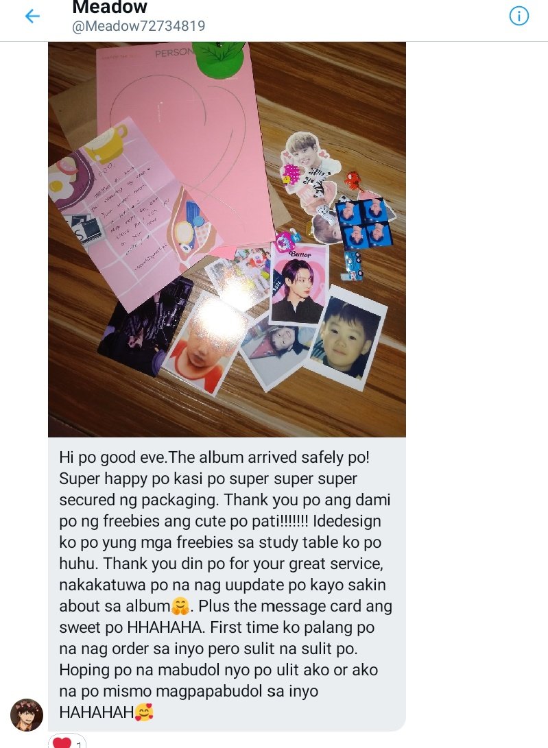 MerchexpressPh's tweet photo. #MerchExpressph_Feedbacks
thankyouuuuuu so so so much πππ₯Ί https://t.co/JTgTA9EZsC