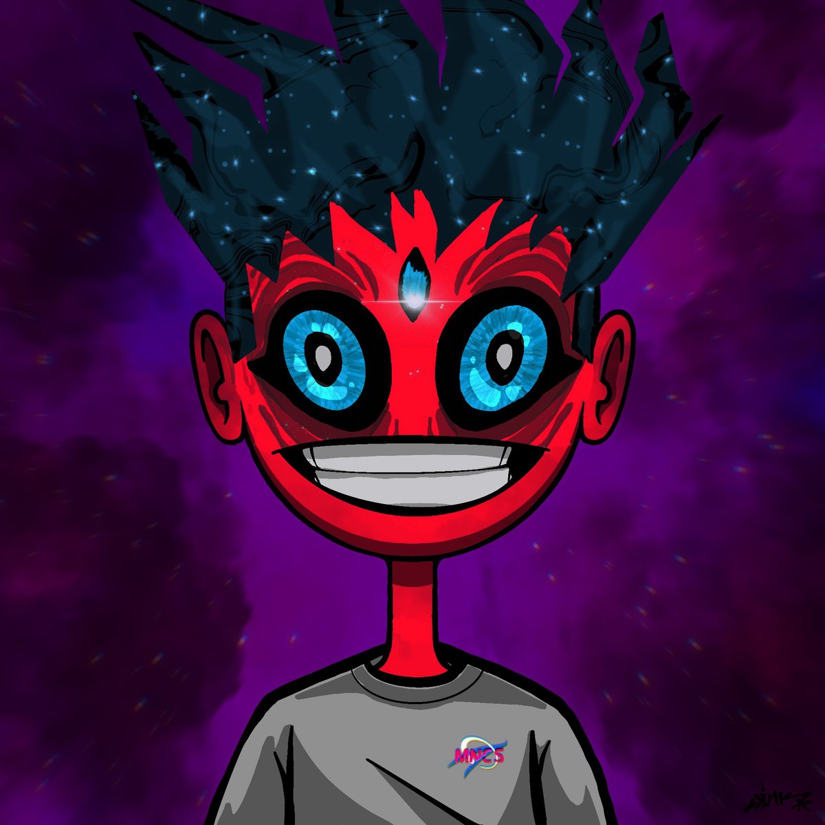 Jink28680450's tweet photo. SPACE MENACE🪐#MENACEMOB #artcontestgiveaway https://t.co/5JDLCRLdTc