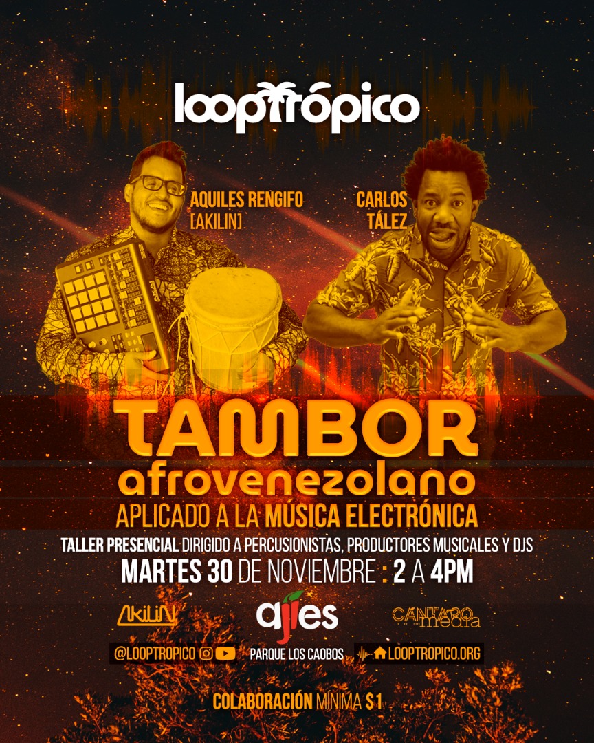 Clase magistral en AjíEs Taller Escuela.
Martes 30/11  📅
Parque Los Caobos 🌳
De 02:00 pm a 4:00 pm 🕑
