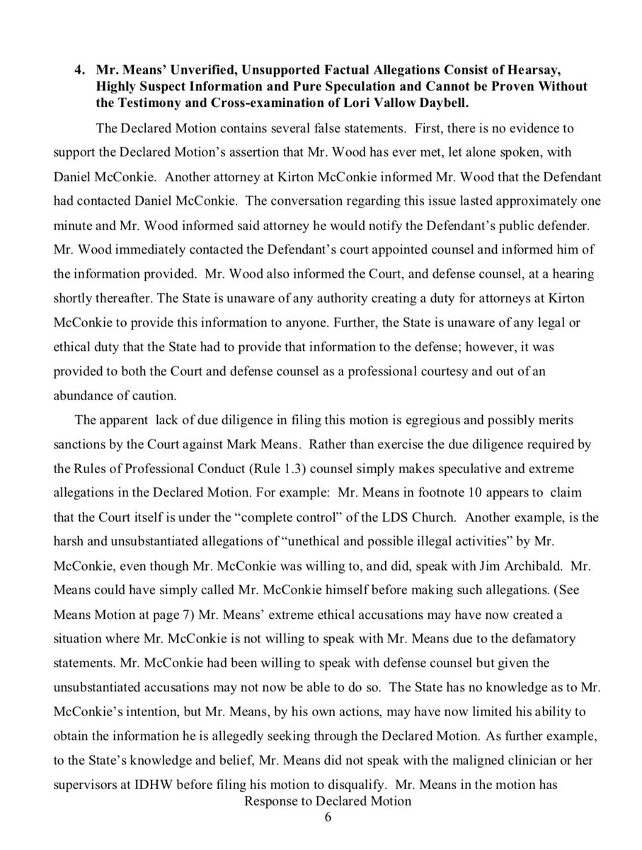 CrimeSushi's tweet photo. New court filing in #LoriVallow Case. The prosecution responds to #MarkMeans latest motion. And itโs a major burn ๐ฅ Here is a sneak peek. For the full story watch my video on YouTube! https://t.co/11wvYV83m8