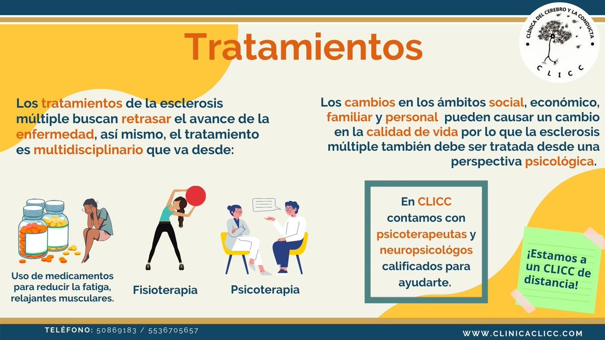clicc_clinica's tweet photo. ¿Sabes qué es la esclerosis múltiple? 🤔🧐🤓🧠
👉 ¡Aquí te lo explicamos!
#GeneramosExperienciasQueCambianRealidades #procesoscognitivos #psicologia #saludmental #deteriorocognitivo
Tel.50869183 y 5536705657
¡Haz una cita! https://t.co/yqQjiHd6HX https://t.co/wRRjW8WzHn