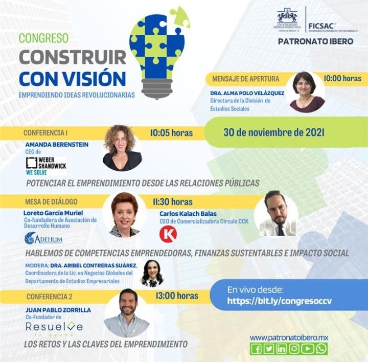 AribelContreras's tweet photo. ⭕ La Coord. de la Lic. Negocios Globales te invita al congreso "Construir con visión" organizado por el @PatronatoIBERO  #FICSAC  de la @IBERO_mx.

🔗https://t.co/ykLB67laZh

#Diplomatique 🔮🌐 https://t.co/EZkGUwbhsn