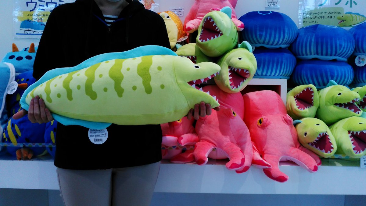 水族館の生き物たちがふわふわな クッションになりました🎵 カラフルで