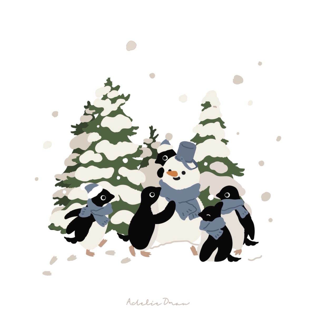Adeliedraw's tweet photo. ☃️ https://t.co/2WTlOMDILt