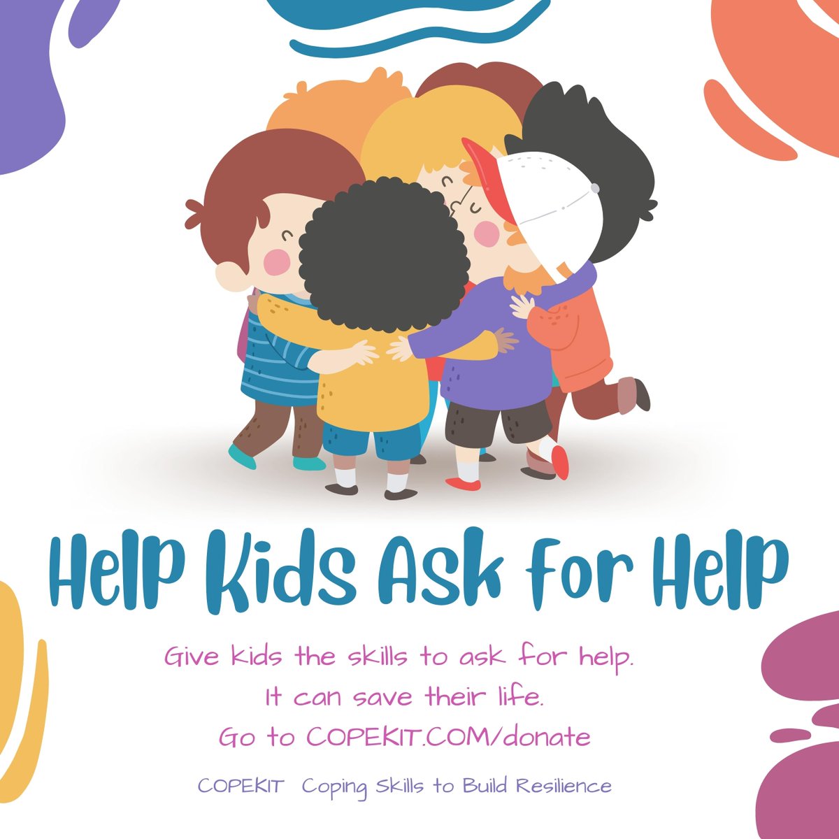 copekitofficial's tweet photo. Celebrate Giving Tuesday by giving kids the skills to ask for help. Go to https://t.co/QbGGHMYv06 to give coping skills cards and stickers to kids in need. Knowing how to ask for help can save a kid's life https://t.co/J4XdX15FMP