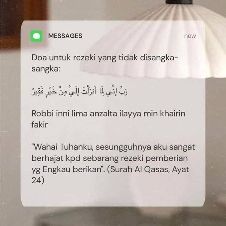 aemeruls_'s tweet photo. Amalkan doa ini setiap hari. InshaAllah pasti ada rezeki yang tak disangka-sangka https://t.co/aCrqOGu0Hi