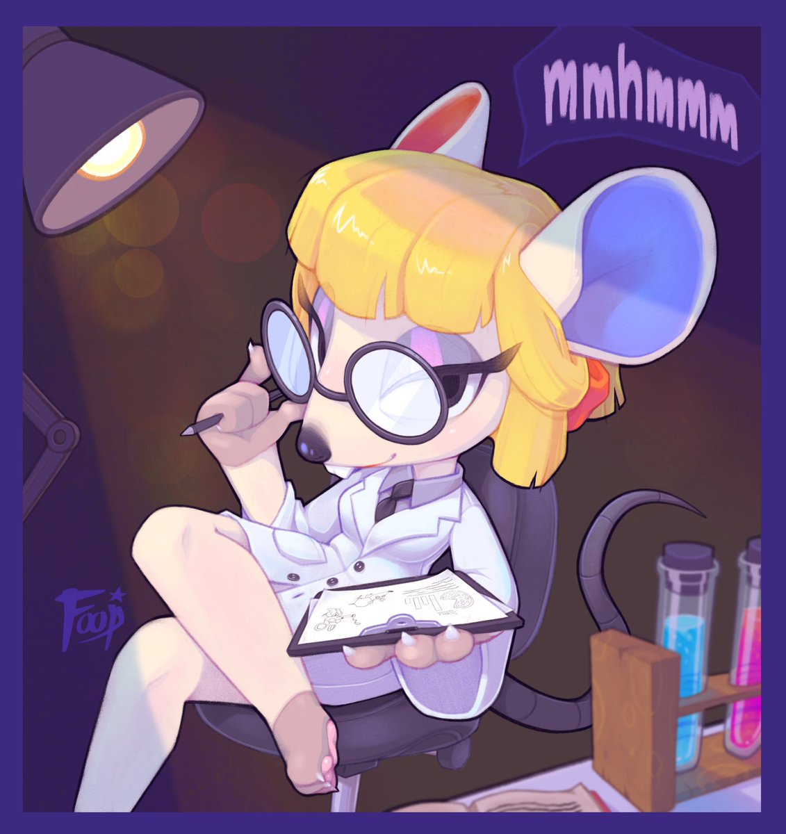 petri animal crossing. what is she studying