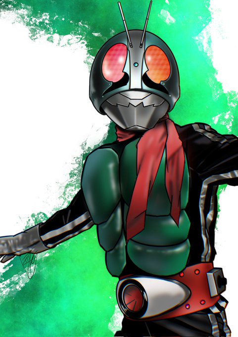 仮面ライダー1号のtwitterイラスト検索結果