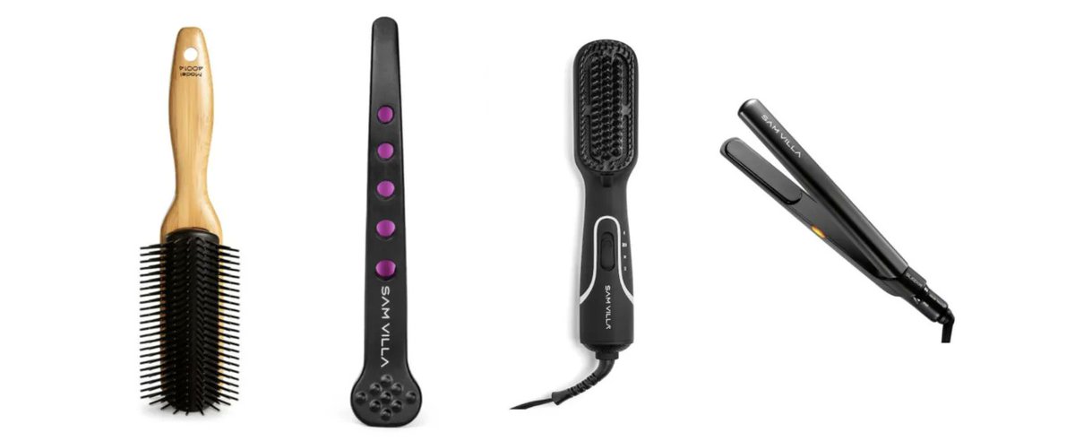 SamVillaPro's tweet image. Begin to smooth hair using the #SamVilla Signature Series Sleekr Professional #Straightening Iron working from the nape up. Use dry #sectioning #clips and a tail #comb to keep sections neat and clean. #SamVillaTools 

CLICK HERE: buff.ly/3j2cGWZ
