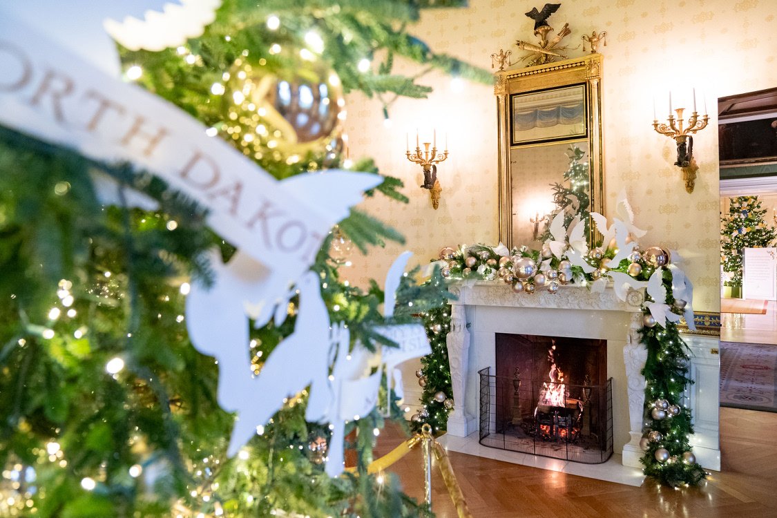 Today, <a href="/FLOTUS/">First Lady Melania Trump</a> unveiled the White House holiday decorations. Learn more about the inspiration at whitehouse.gov/holidays.