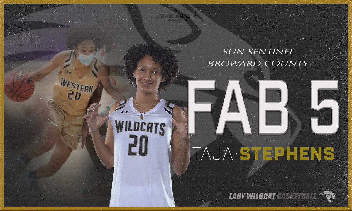 LWB_WesternHS's tweet photo. Congrats to @Taja_Stephens for being recognized as a Sun Sentinel Broward County Fab 5. The first ever in school history to represent the Lady Wildcats. Solid accomplishment! Very proud of you!! https://t.co/L6t2Vgwx0A
