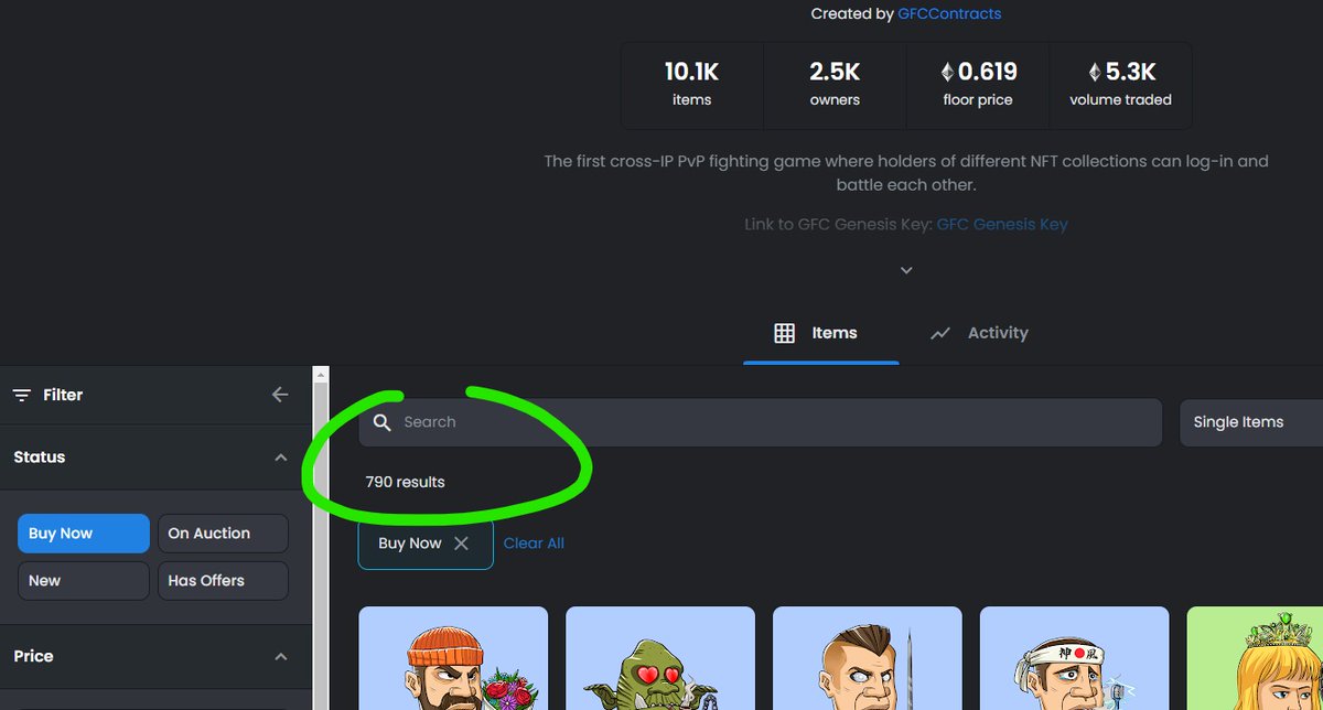 SmilingLioneth's tweet photo. GFC has less than 8% of its NFTs listed for sale. Closed beta is currently under way with 250+ people playing, Each fighter currently has around 315 $gcoin attached to them, $Gcoin IDO launching in less than 2 weeks with a limited initial supply, Full game release December. GG https://t.co/mIrqcStBY9