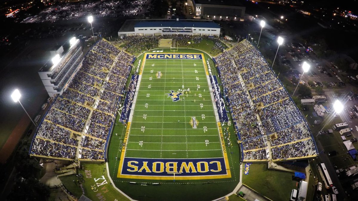 BludauLance's tweet photo. Blessed to receive an opportunity to play football at McNeese State University! #GeauxPokes 🔵🟡 https://t.co/hmUpo69AiO