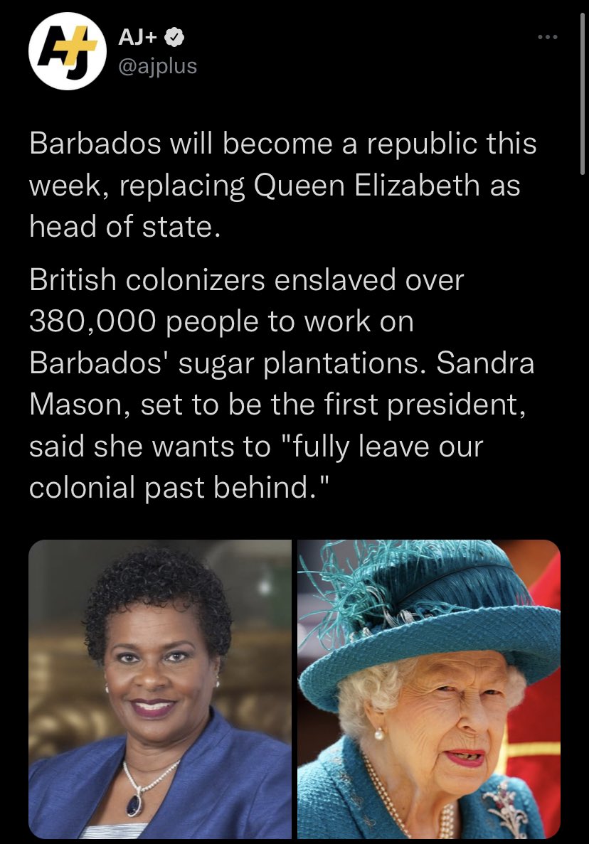 BE__Community's tweet photo. Congratulations  to Sandra Madison and to the people of Barbados 🇧🇧 🇧🇧🇧🇧🇧🇧🇧🇧. I love this for my Bajan brothers and sisters 🙌🏾🙌🏾🙌🏾 https://t.co/UphLJxo2Qm
