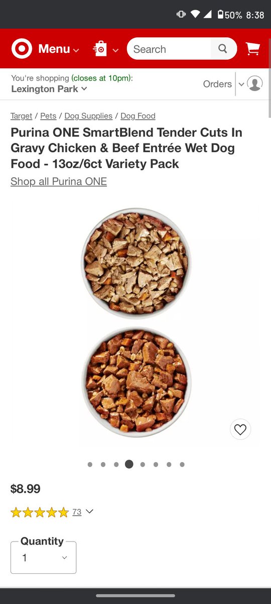 NightWolfRyan's tweet photo. What's the hell @Purina I've seen pictures of the one smart blend and thought it would be good for my dog so I buy it and the second picture is what I got y'all scam people thinking they getting something good looking and instead they get shit. Very disappointed in this https://t.co/Dsz8GQlWHO