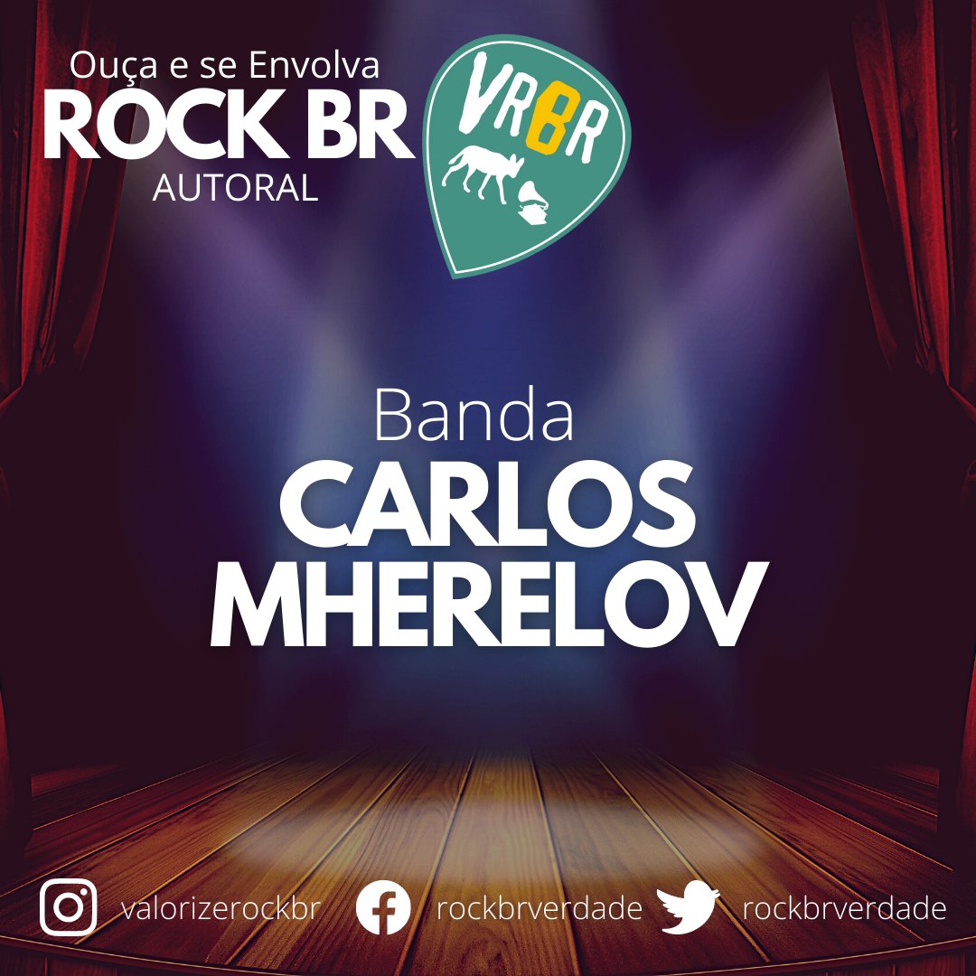 A dica de hoje é a banda Carlos Mherelov com o som "Vagando pelas Ruas" Sonzeira!🤘

Ouça acessando nosso site clicando na playlist VRBR!

valorizerockbr.com.br! No Insta, acesse pela bio!

Insta: @carlosmherelov

#rockautoral
#rockbr
#dicasvrbr