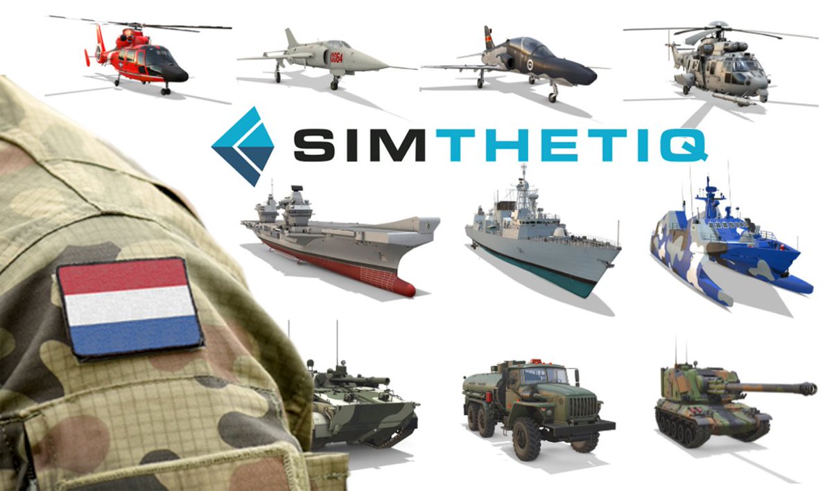 simthetiq's tweet photo. @simthetiq is proud to announce we have been selected by the Netherlands Ministry of Defence to support their modeling, simulation and visual content requirements into 2026.
#3DModel #Simulation #IITSEC2021 https://t.co/7gwvGcT9WN