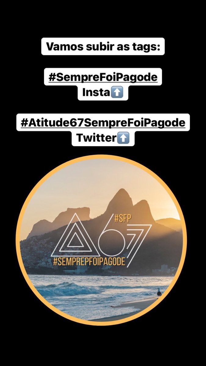 anjulucena's tweet photo. #Atitude67SempreFoiPagode https://t.co/fE22XOFZyK