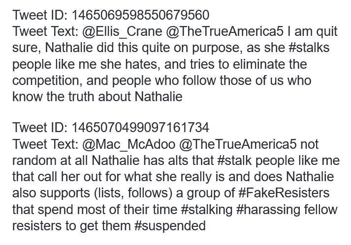 KlatuBaradaNiko's tweet photo. As usual #stalkers, #harassers have been very busy as usual

Too many people are afraid to speak up against #cult  #FakeResister nathaliejacoby1 &amp; minions

"No tree has branches so foolish as to fight among themselves." 
~Native American #Quote https://t.co/VyljGVzrYp