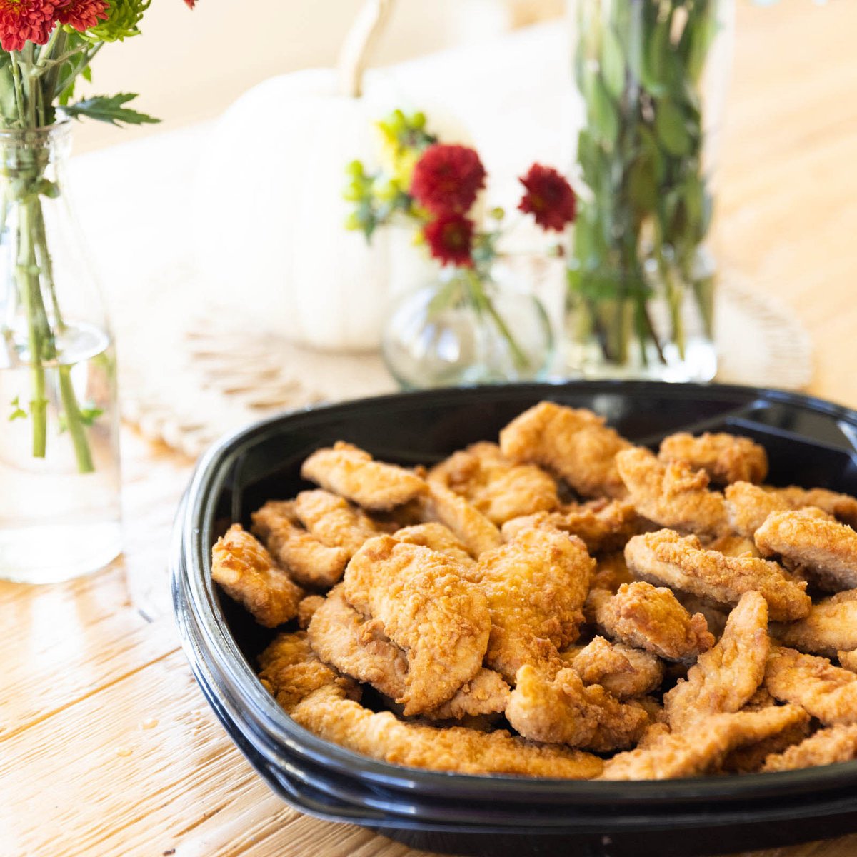 Clinton_CFA's tweet photo. A new tradition? Chicken. Enjoy a Chick-n-Strip tray to complete your gathering. https://t.co/KDqMWu9M7s